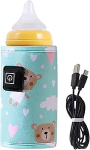 Bottle Warmer Sleeve - Plush Thermal Insulation Aluminum Foil3 Temp Portable Bottle Warmer | Insulated Bottle Protective Sleeve | Travel Bottle Warmer Ideal for Keeping Baby Bottles Warm