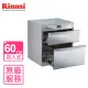 【Rinnai 林內】60cm落地式雙抽屜烘碗機(RKD-6053-P基本安裝)