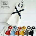 日本KINOSHO TRANSIT GOLF高爾夫球商品-FW HEAD COVER X交叉X系列皮革木桿套