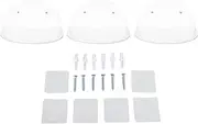 Wall Speaker Floating Shelves Acrylic Display Stand - Minimalist Modern Home Decor for Baby Camera Alarm Clock (White)