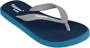 [fipper] Slipper | Wide | Rubber Thongs for Men | Premium Natural Rubber Flip-Flops | Navy Blue/Sky Blue/Light Grey | Eco-Friendly, Durable & Comfortable