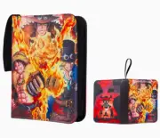 One Piece TCG Card Binder Album Trading Card Game LUFFY ACE SABO 4 GRID
