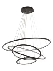 Multiply 4 Light LED Colour-Shifting Ring Pendant in Black