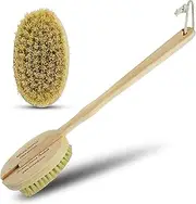 Bernard Jensen Natural Bristle Body Brush - 1 Brush for Dry Brushing, Exfoliation & Skin Care