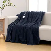 Dreamaker Coral Fleece Heated Throw Midnight Blue 180x200cm