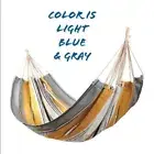 Blue/yellow canvas Striped cloth cotton outdoor hammock 78x39in new Lounge summe