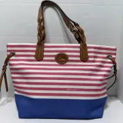 Dooney & Bourke Sullivan Shopper Tote Watermelon/Blue New With Tags