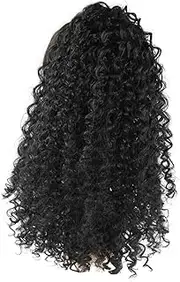 Mikinona Elegant Women's Curly Ponytail Wig Synthetic Hair Long Hairpiece for Party Fancy Dress