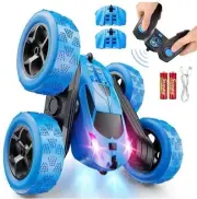 Remote Control Car 2.4Ghz RC Double Sided Flips Rotating Rechargeable LED Light