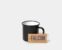 在飛比找Yahoo!奇摩拍賣優惠-【英國 Falcon】碳黑色 琺瑯馬克杯 350ml 琺瑯杯