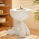 Side Table Furniture Statue Small for Living Room Corner Bedroom NightStand