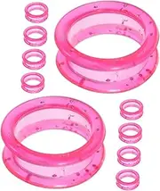Mipcase 20pcs Hairdressing Scissors Ring Charm Keychain Shear Grips Inserts Nail- Collision Pad Key Decoration Invisible -collision Device Jacket Buttons Pets Pink