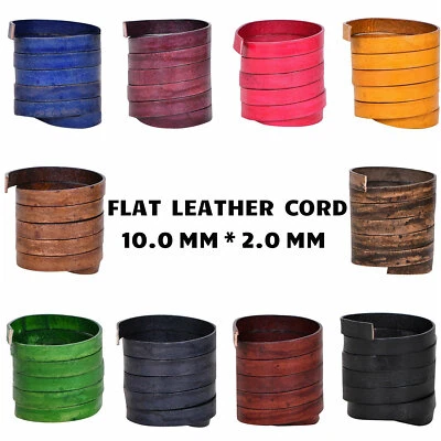 Xsotica® Genuine Flat Leather Cord - 10.0 mm X 2.0 mm - 1 Yard