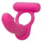 CalExotics Silicone Rechargeable Double Diver with Cock Ring, Vibrating Tease...