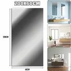 60*200cm Long Mirror Wall Sticker Roll Self Adhesive Bathroom DIY Decor Stick On