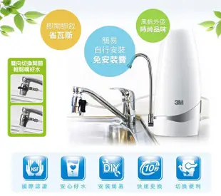 極淨便捷可生飲DIY簡易安裝淨水器(鵝頸頭款 DS02-CG)