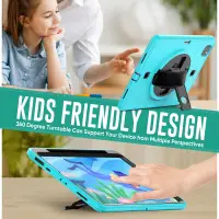 在飛比找樂天市場購物網優惠-新款酷里南轉盤適用ipadpro11平板保護套筆槽全包兒童戶
