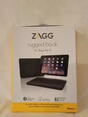 ZAGG Rugged Book Keyboard and Case for iPad Air 2 - Black