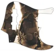 J Bass Pickguard Custom Fender Graphic Graphical Guitar Pick Guard Boots Spurs
