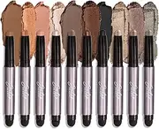 Julep Eyeshadow 101 Crème to Powder Waterproof Eyeshadow Stick 10 Piece Palette - Matte and Shimmer Finishes