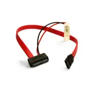 1ft Mini Micro SATA SlimLINE Cable - Red