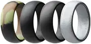 [Frediuo] 6x4Pcs 8mm Wide Flexible Silicone Set - US Size 8