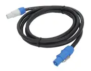 Elite Core PC12-AB-9 Twist-Lock Power Blue to Gray Power Extension Cable 9'