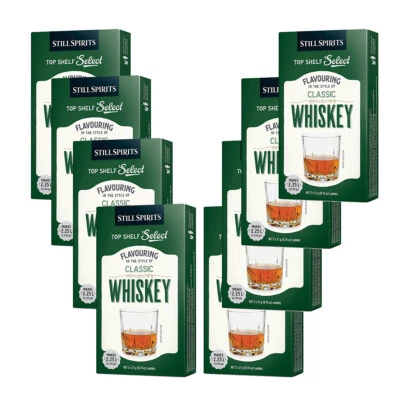 8 xStill Spirits Classic Whiskey Essences 2 Sachets Makes 2.25L Home Brew