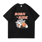 FASLV T 恤 BORN TO RIDE 高級 T 恤 FASLV BORN TO RIDE