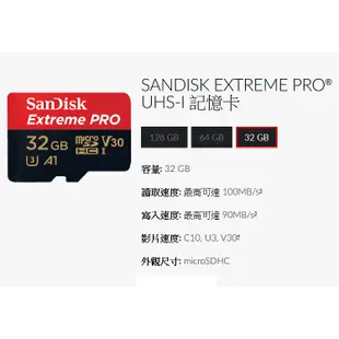 【SanDisk】Extreme Pro TF-R100 SDHC 32G 記憶卡