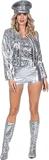 WILBERS & WILBERS 4505 - Metallic Jacket for Women, Croco Pattern, Shiny Jacket Made of High-Quality Faux Leather, for Festival