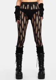 Bite Your Tongue Knit Leggings