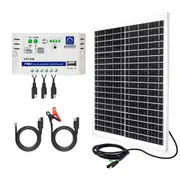 25W Solar Panel Kit 12V 10A Off Grid Battery Charger Caravan Camping RV Car Boat