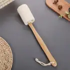 Exfoliating Natural Loofah Back Sponge Scrubber Brush Wooden Handle Body Brushes