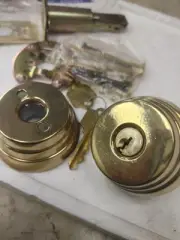 Arrow E62 3 Grade 2 Double Cylinder Deadbolt Bright Brass Lock Deadlock Polished