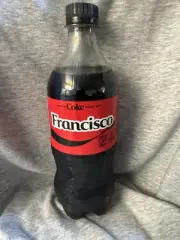 Share a Coke with Francisco 2025 Personalized Gift Coca~Cola Bottle 20oz Zero