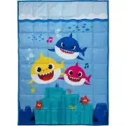 Baby Shark Weighted Blanket Super Soft Plush Bedding 36" x 48" 4.5 lbs