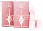 Charlotte Tilbury K.I.S.S.I.N.G. Lipstick Icon Baby .03 Mini Travel Sz 2pc Set