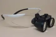 2.0x Magnifying Loupes on Frames (Long) with a working distance of 15.8 inches