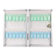 24 Position Key Storage Lock Box Locker Case Security Key Cabinet Organizer