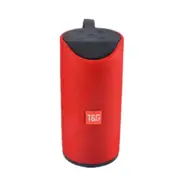 Bluetooth Speaker Portable Outdoor Loudspeaker Wireless Mini Column 3D 10W Stereo Music Surround Support FM TF Card Bass - Red