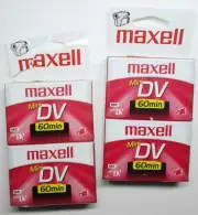 MAXELL ▪️ME▪️ MiniDV 60min BLANK VIDEO TAPE {4ct} ️ Japan️ UNOPENED
