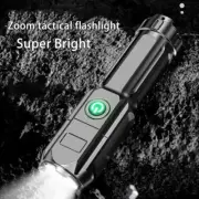 Super Bright Flashlight Rechargeable Zoom Tactical Torch Camping Lamp Emergency