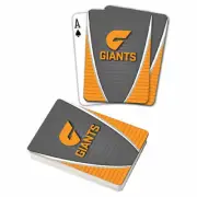 GREATER WESTERN SYDNEY GWS GIANTS AFL TEAM LOGO FULL DECK SET OF PLAYING CARDS