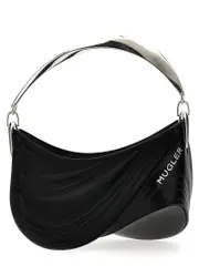[Mugler] Mugler-Small Embossed Spiral Curve 01 Borse A Mano Nero-Donna OS Black