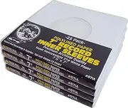 (100) Super Heavyweight Polylined Paper Inner Sleeves for 7" Records - Archival Quality, Acid-Free, Static-Free - Premium Protection