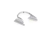 Thermaltake PCI-E 4.0 Dual 90 Degree White Riser Cable - 400mm (AC-077-CO6OTN-C1)