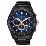 CITIZEN 星辰 光動能 CA4458-88L 三眼計時男錶-43MM