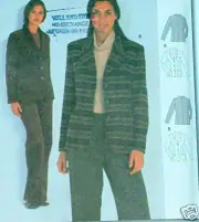 burda tailored jacket blazer pattern size 10 - 20 oop