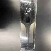 Leandro Limited Noir Porcupine Paddle Lightweight Anti Frizz Brush Black